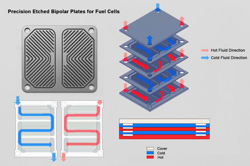 Blog perusahaan terbaru tentang Plat Bipolar yang Diukir dengan Tepat untuk Sel Bahan Bakar