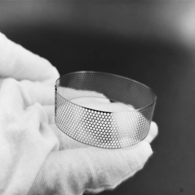 Harga yang bagus Jaring Mikro Berlubang Baja Tahan Karat 0.03mm Apertur on line