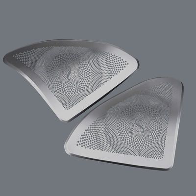 kualitas Elektronik Otomotif Stainless Steel Chemical Etching Custom Speaker Grilles pabrik