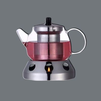 Harga yang bagus Professional Stainless Steel Chemical Etching Glass Teapot Untuk Membuat Teh on line