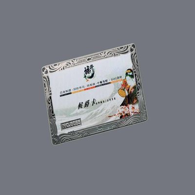 Harga yang bagus Kartu Bisnis Logam Mewah Precision Etched Stainless Steel 0.3mm Custom on line