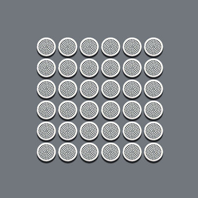 Stainless Steel Etched Metal Speaker Grills Untuk Ponsel Ketebalan 0,1mm