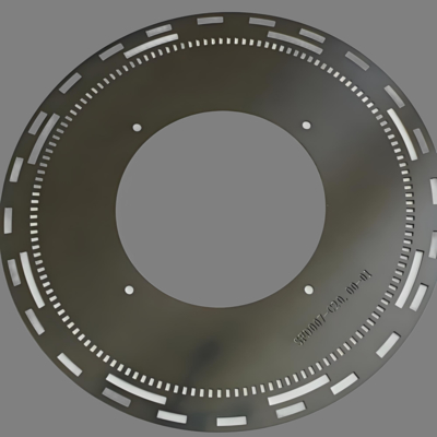 Harga yang bagus Chemical etching stainless steel encoder disk for optical encoder sensor  on line