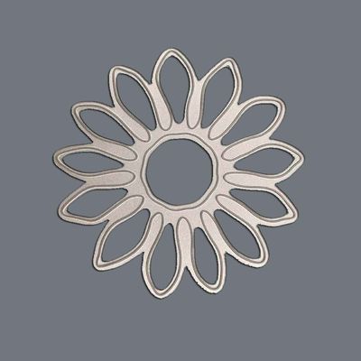 Ornamen Baja Tahan Karat Terukir Asam Presisi 0.2mm